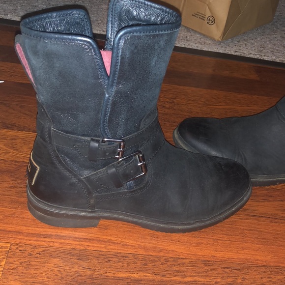 UGG Simmens motorcycle boot black Waterproof - Picture 2 of 9